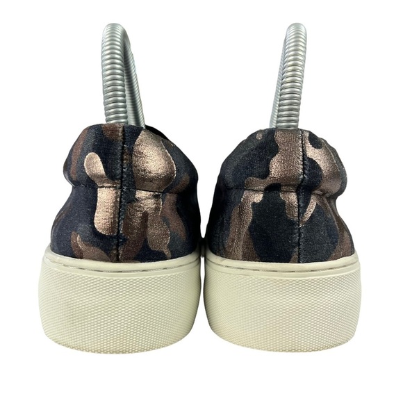 J/SLIDES NYC Ariana Camo Metallic Velvet Slip On Sneakers Size 6 - Picture 8 of 10